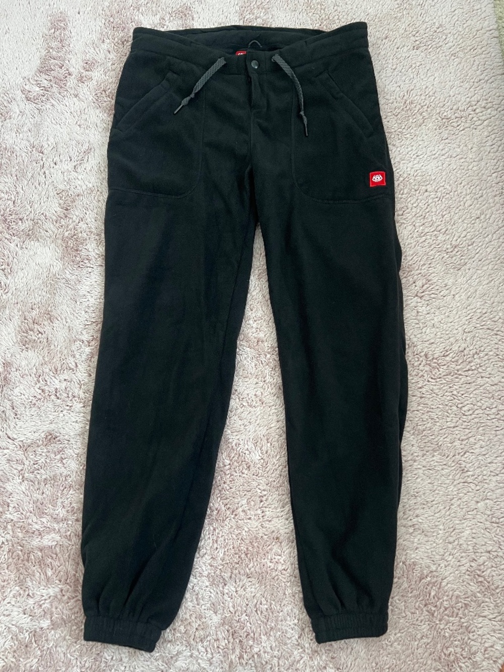 686 Women's Fleece Inner liner pants for snowboarding- Size Small Petite- Black